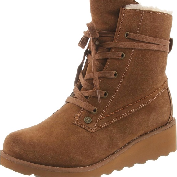 BEARPAW Women's Krista Hickory Women's Boot Classic Suede/Women's Slip On Boot 9 - Picture 2 of 7